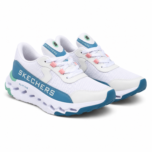 Bello Skechers Dama Mt Blanco Azul